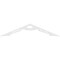 Ekena Millwork Pitch Cena Architectural Grade PVC Gable Pediment, 60"W x 12 1/2"H x 1"P (5/12) GPP060X013X100CEN - alternate 2